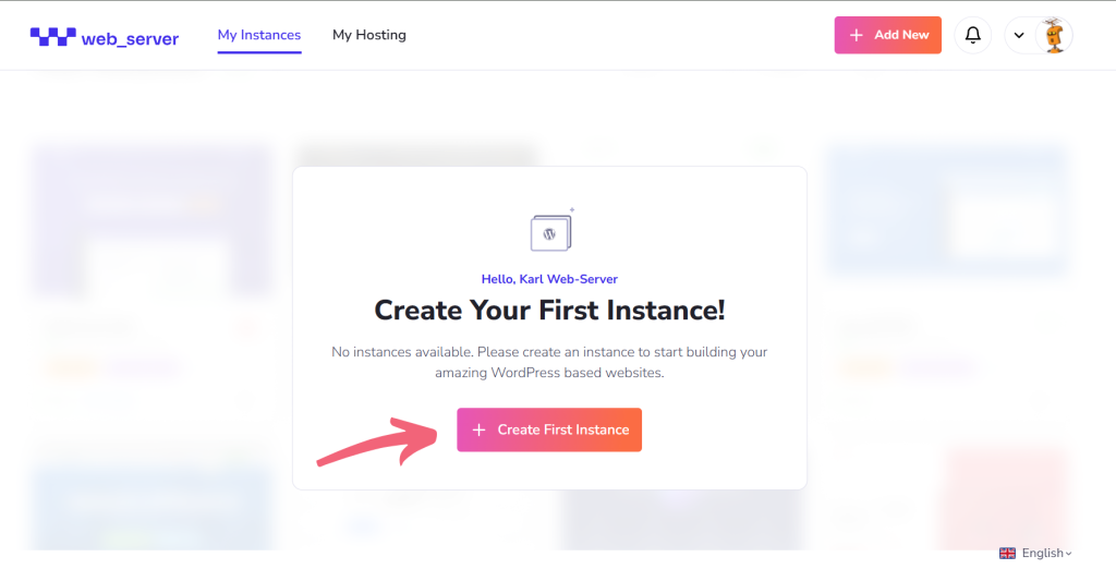 Create Your First Instance