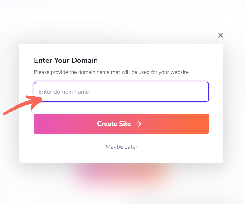 Enter Your Domain