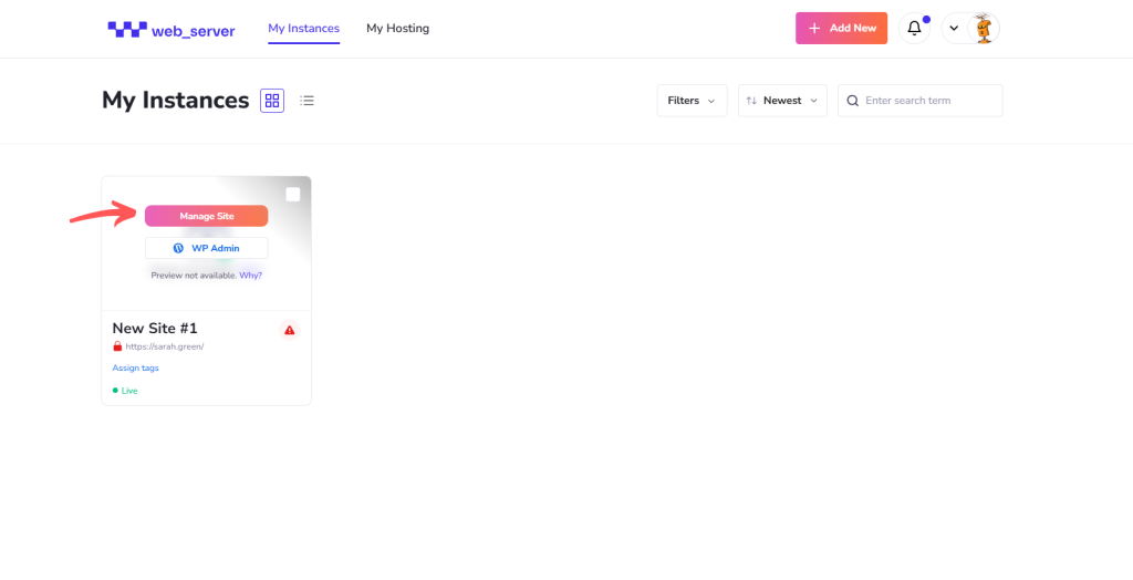 Managing Your Site
