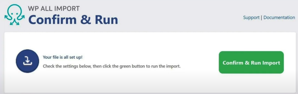 Run the Import Process